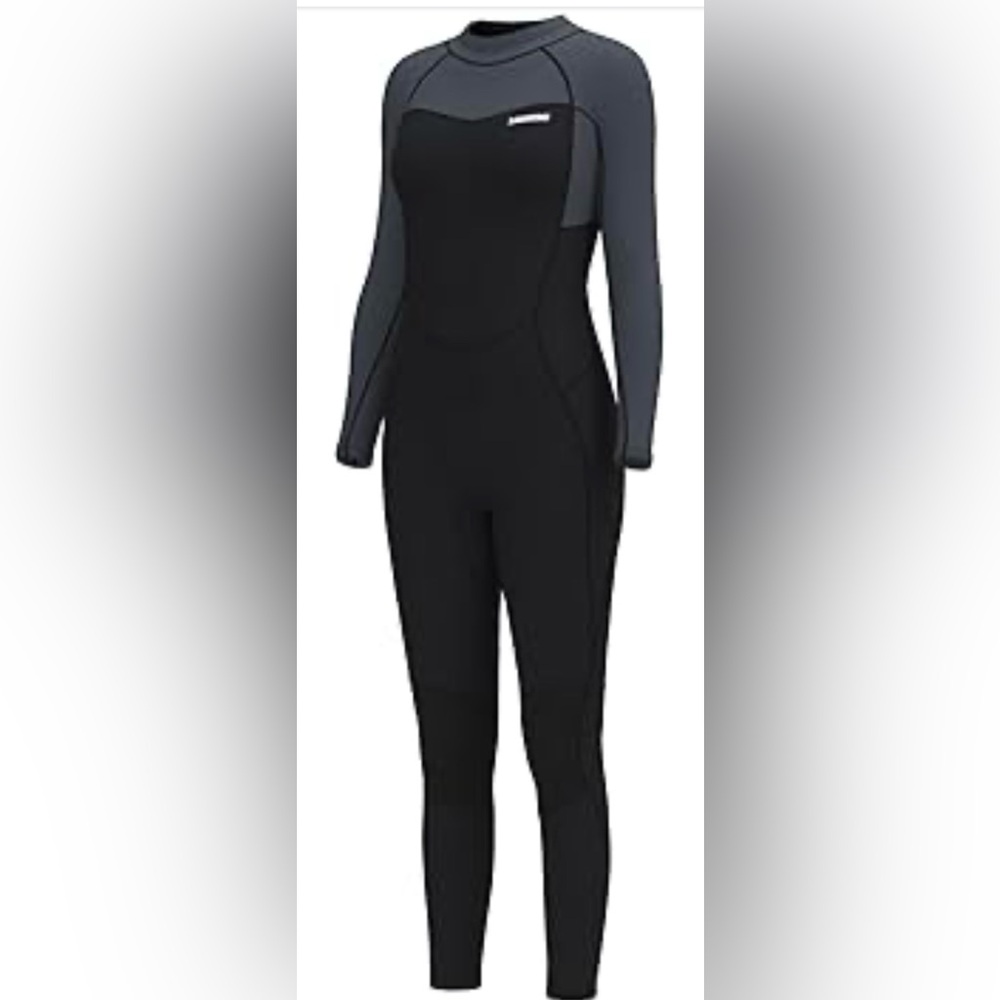 NWT SURQO Gray Wetsuit Women 3/2mm Neoprene Full Body Thermal Women’s, 12